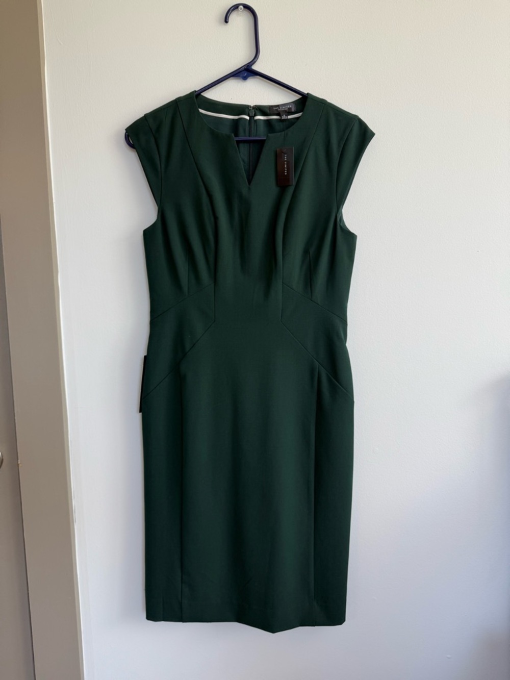 The Limited Forest Green Cap-Sleeve Sheath Dress